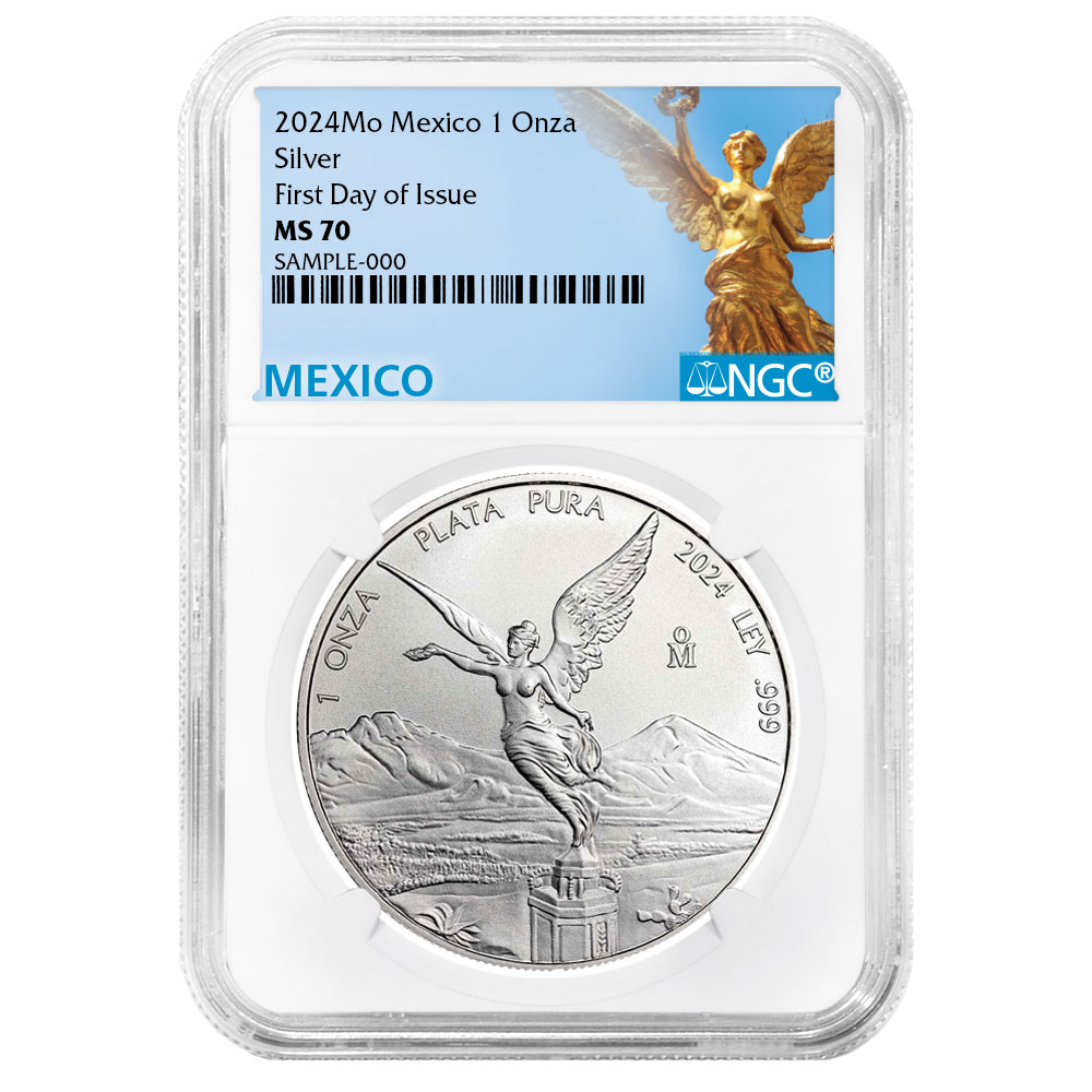 2024 Silver Mexican Libertad Onza 1 oz NGC MS70 FDI Mexico Label