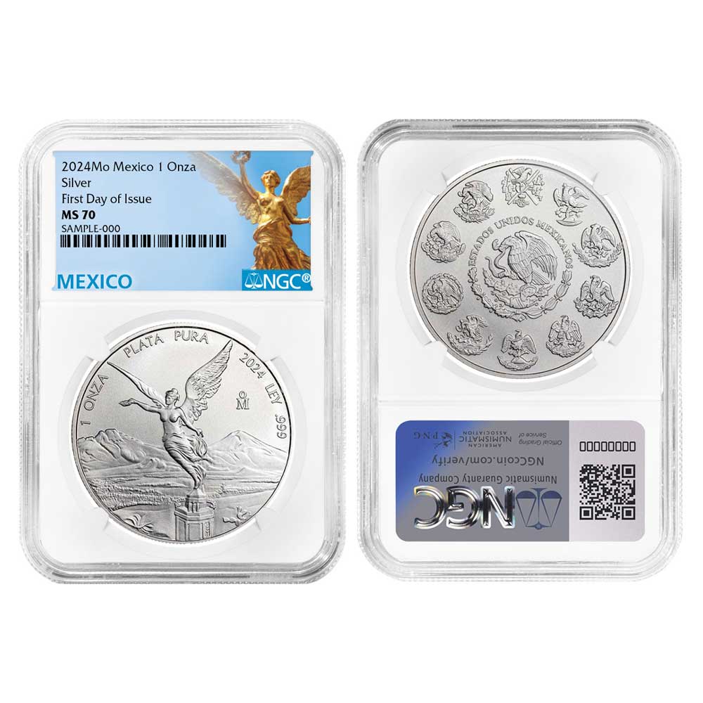 2024 Silver Mexican Libertad Onza 1 oz NGC MS70 FDI Mexico Label