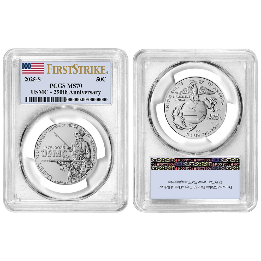 U.S. Marine Corps 250th Anniversary 2025 Proof Half Dollar