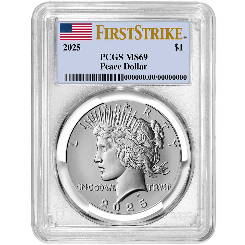 Peace Silver Dollar Coins Selected Years Partially Uncirculated