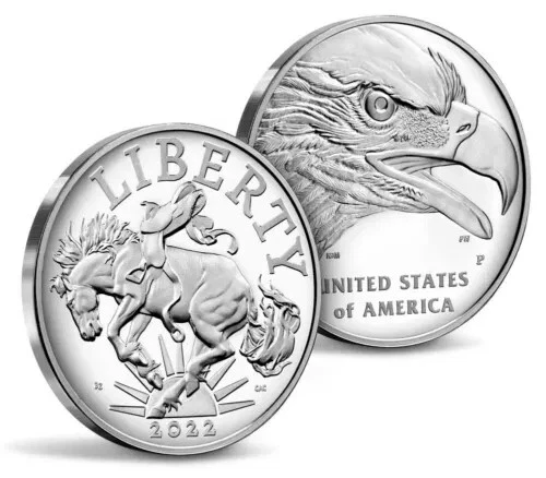 2022-P Proof American Liberty 1 oz Silver Medal PR70 ANA Release