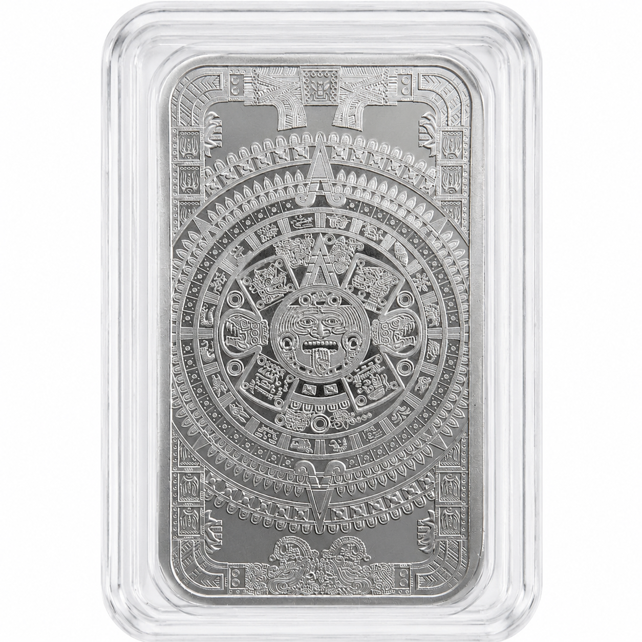 Aztec Calendar 1 oz Silver Bar