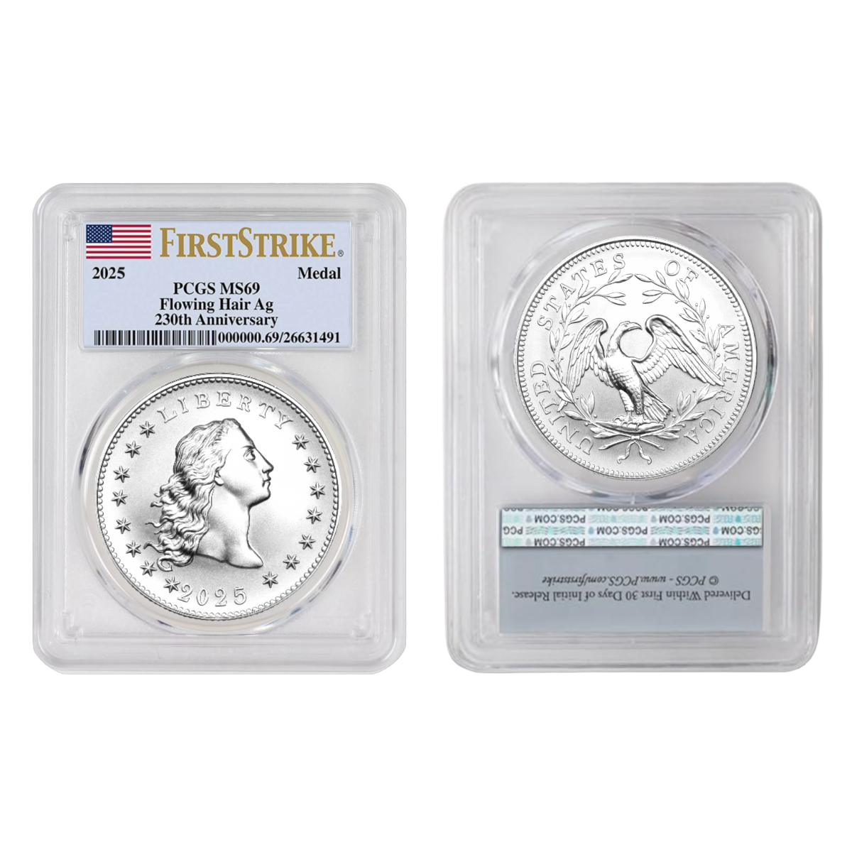 1 Oz 2025 Liberty Flowing Hair Dollar Silver – Pure Silver • Limited Release • Limited-Time Factory Price