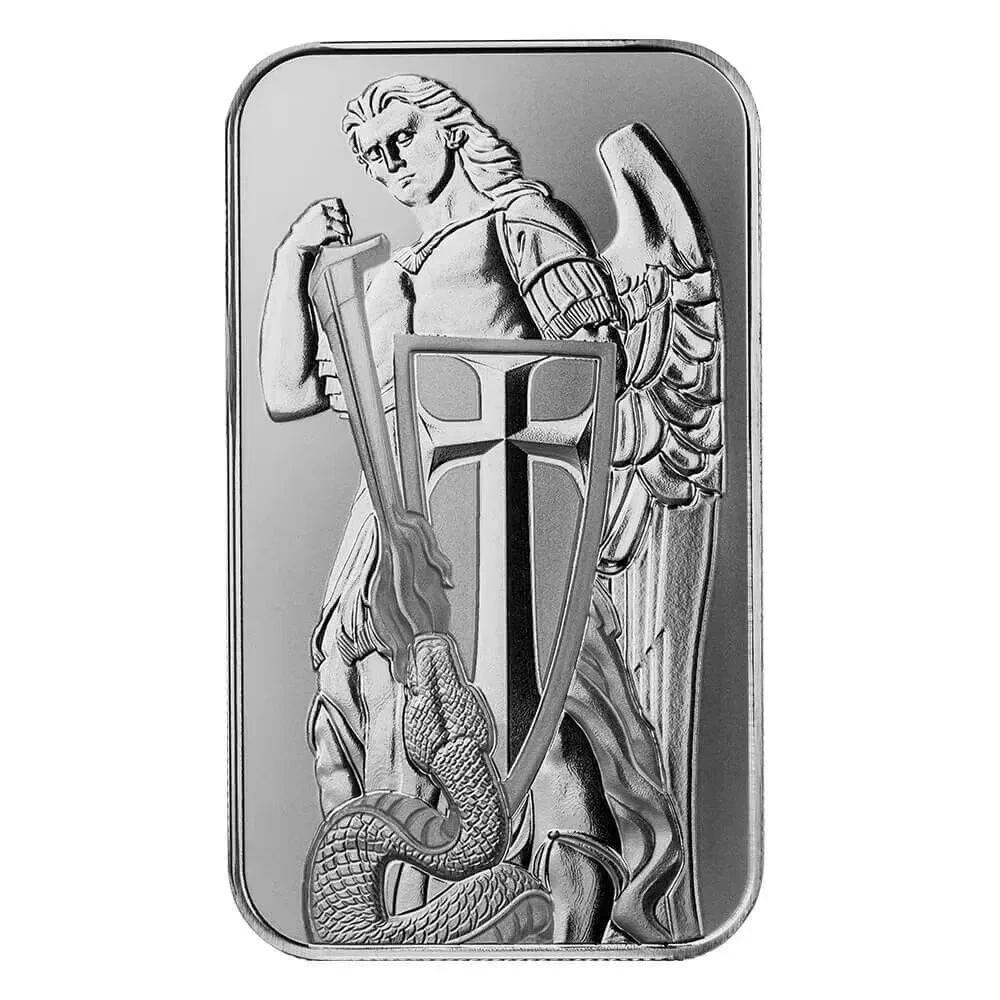 Archangel Michael 1 oz .999 Silver Bar Scottsdale BU in CAPSULE MINT SEALED