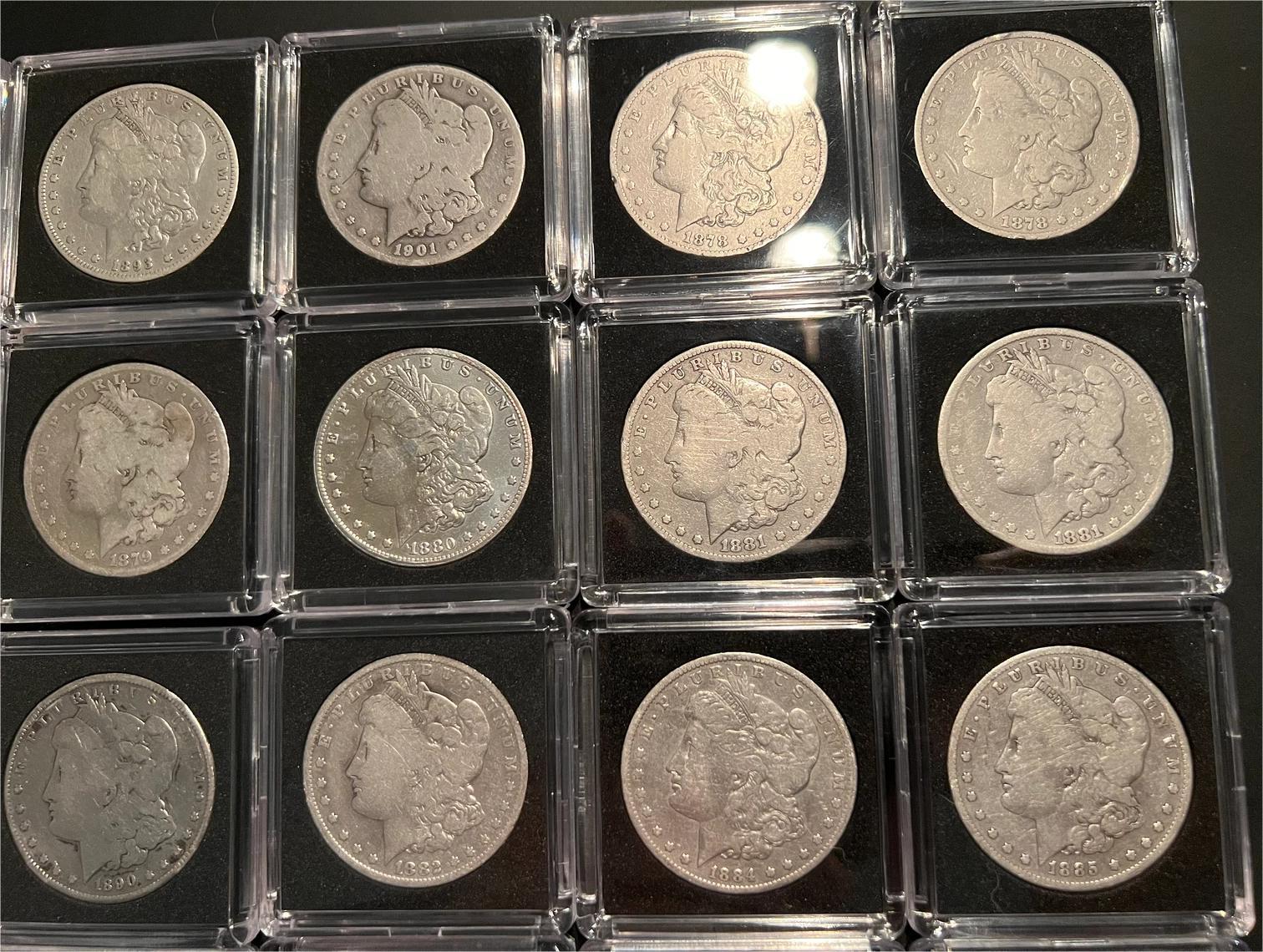 1893-1897 Silver Morgan Dollar Coin Set - HIGHLY Collectible!