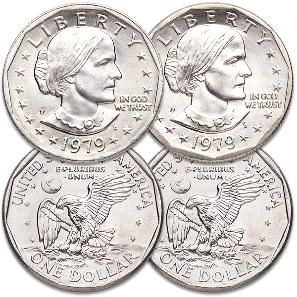 1979-1999 Susan B. Anthony Dollar Set (15PCS) UNC PR