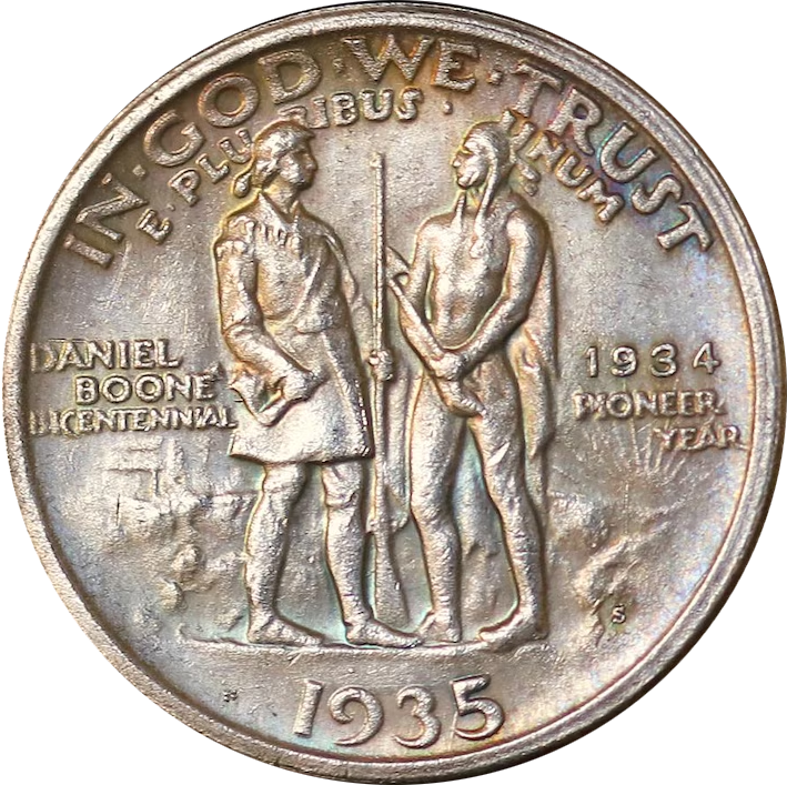 1935 Daniel Boone Bicentennial Half Dollar – Rare “Pioneer Year” Edition