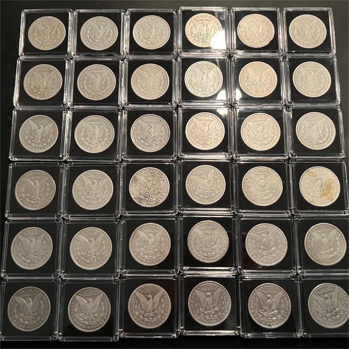1893-1897 Silver Morgan Dollar Coin Set - HIGHLY Collectible!