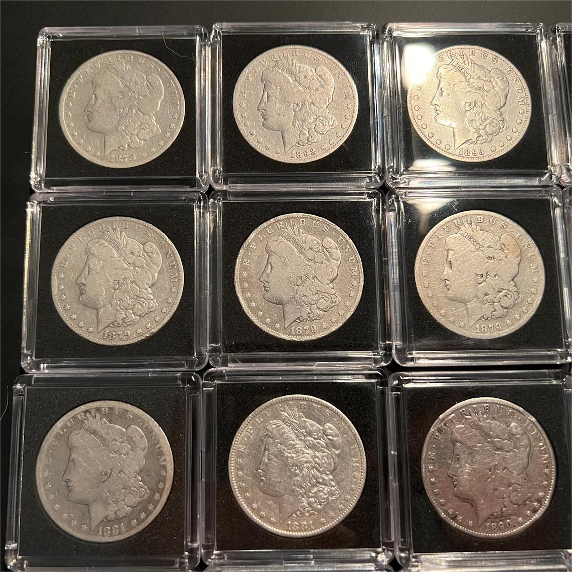 1893-1897 Silver Morgan Dollar Coin Set - HIGHLY Collectible!