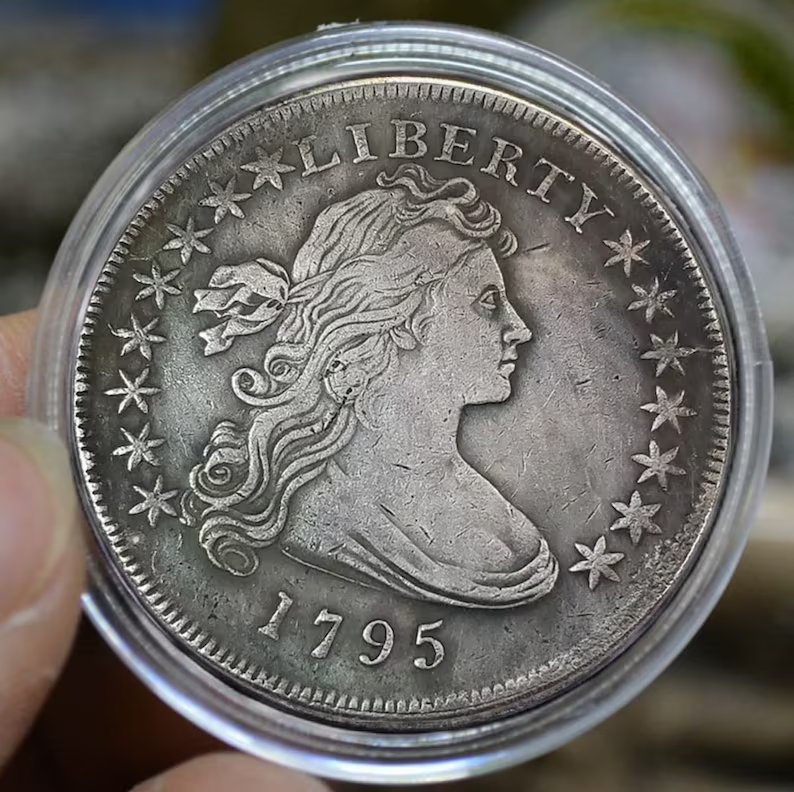❤Liberty Flowing Hair American US United States Dollar Silver ( 1794-1804 )