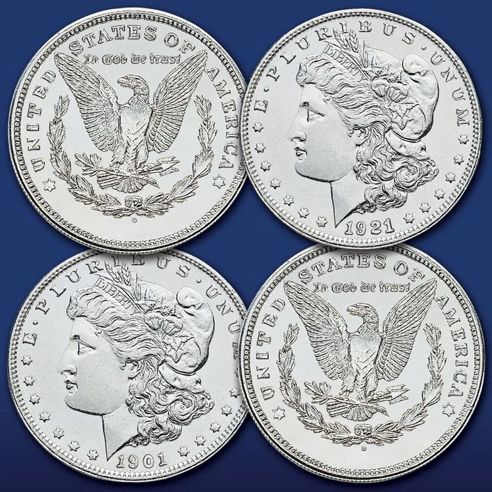 【11PCS】The Complete Collection of Morgan Silver Dollars 【1878-1904, 1921】
