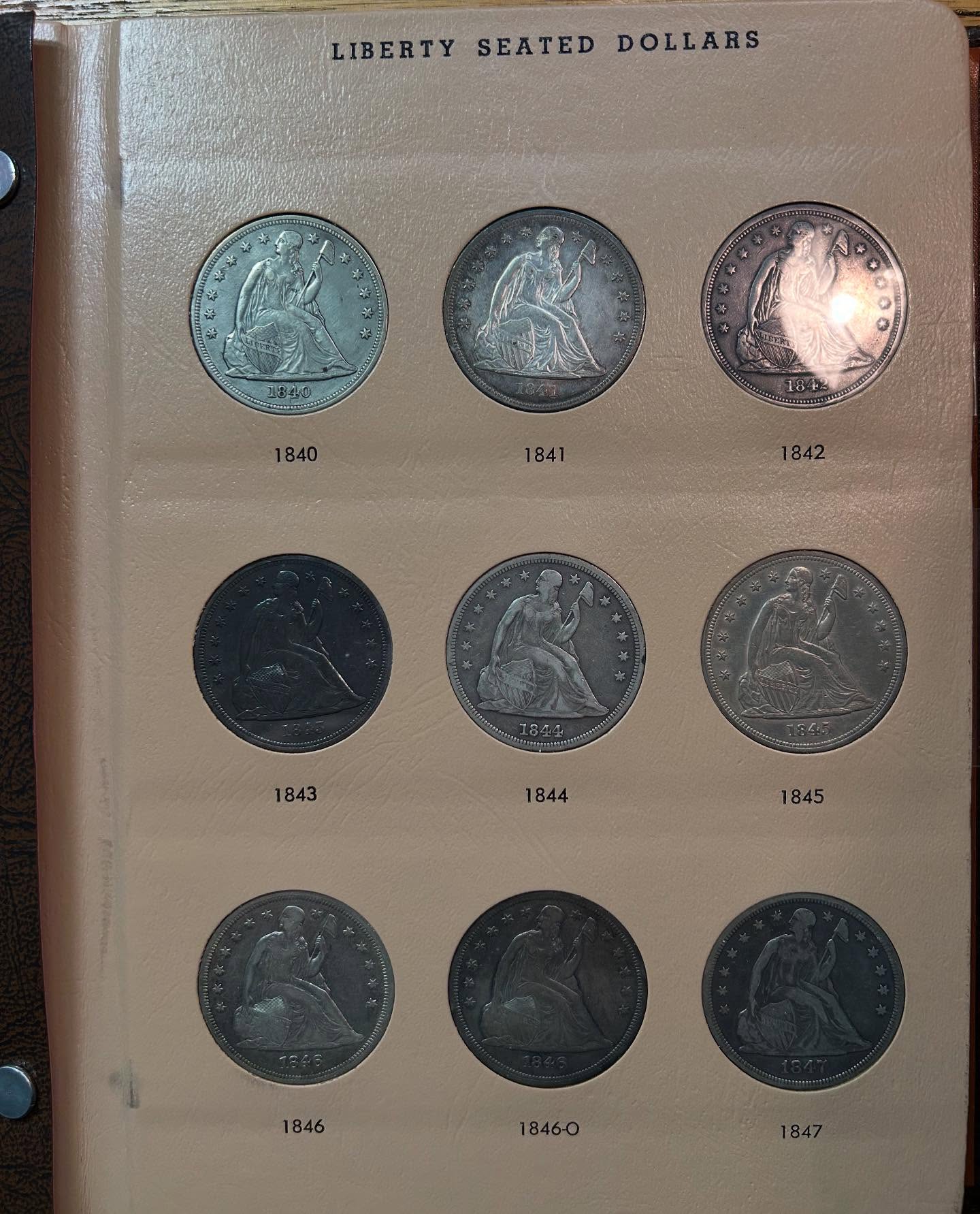 1840~1873 LIBERTY SEATED DOLLARS