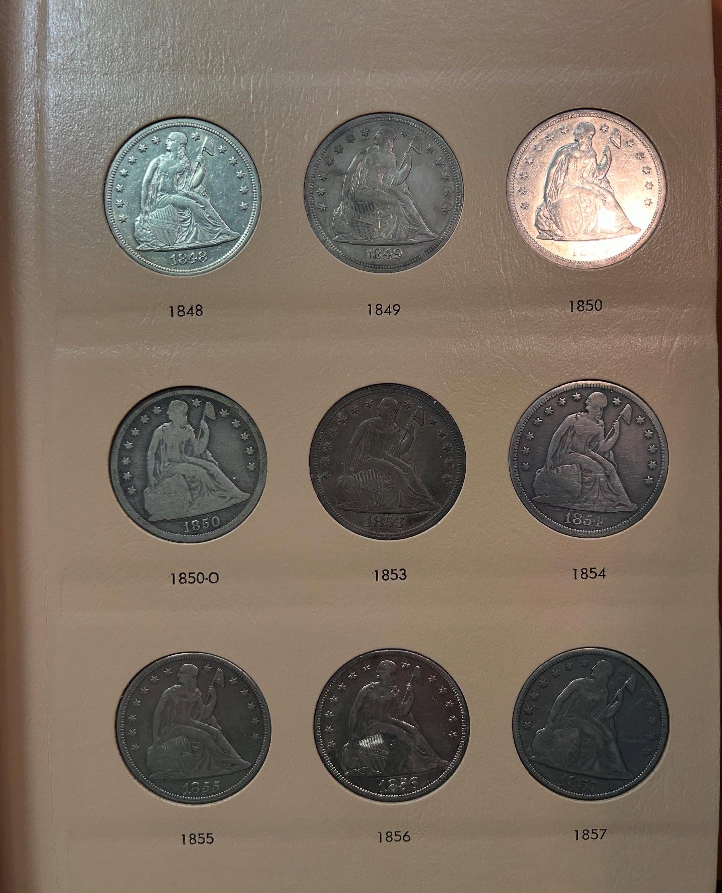 1840~1873 LIBERTY SEATED DOLLARS