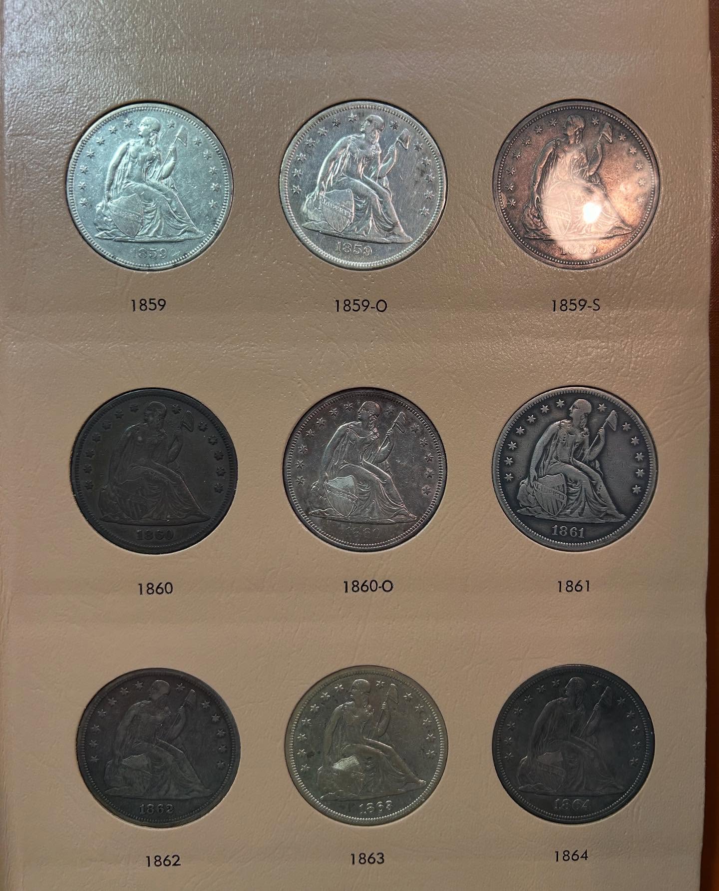 1840~1873 LIBERTY SEATED DOLLARS