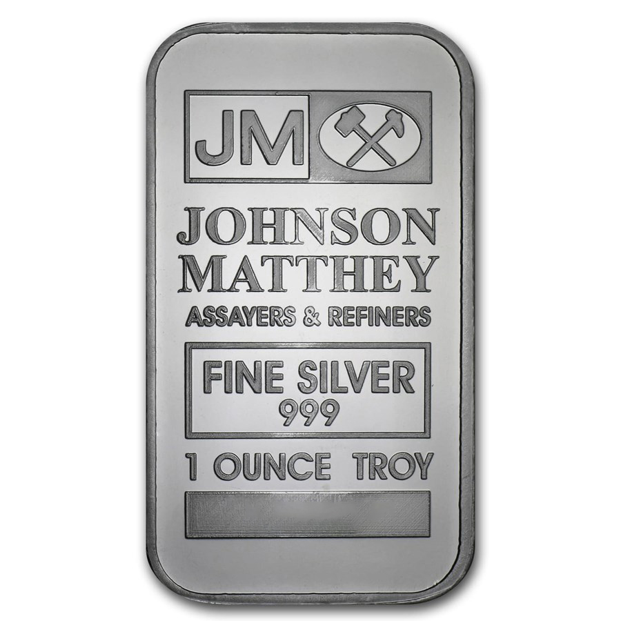 1 oz Johnson Matthey Silver Bar