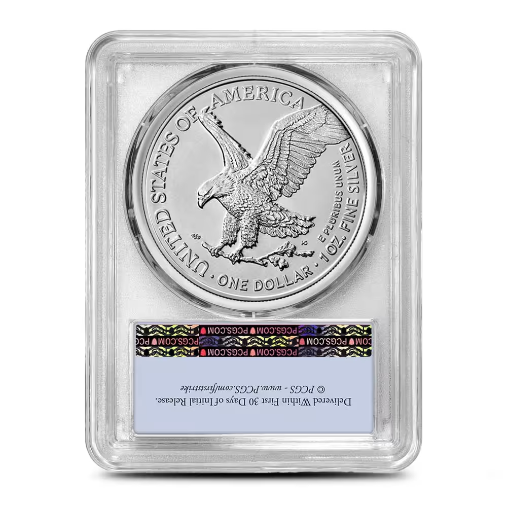 2026 1 oz American Silver Eagle Coin PCGS MS70 FIRST STRIKE