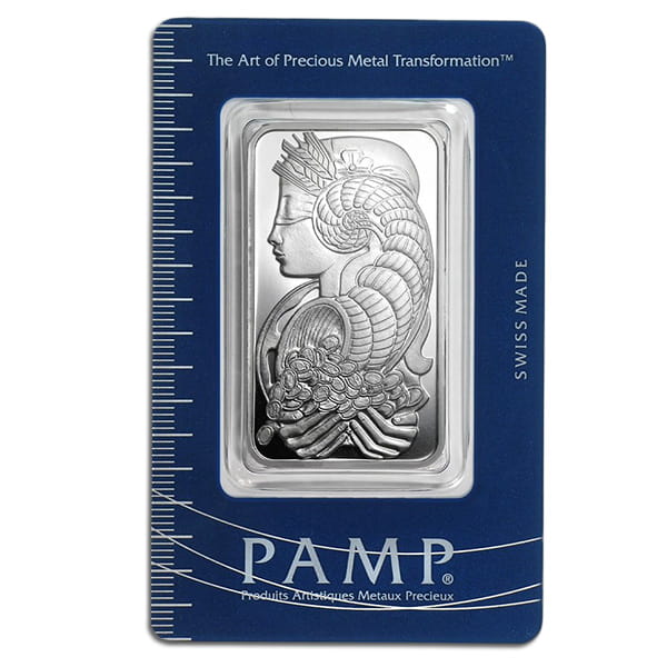 PAMP Suisse Lady Fortuna 1 Ounce Silver Bar