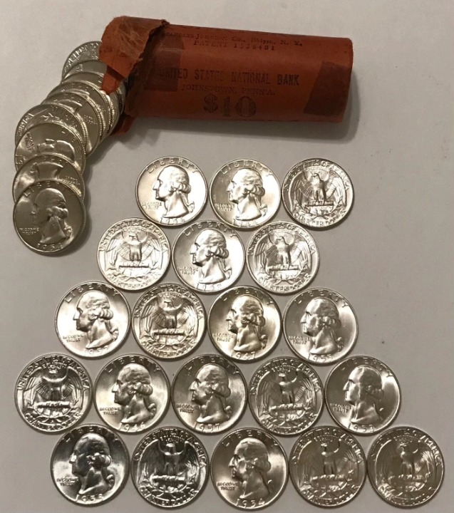 1932–1941 Washington Silver Proof Quarters 10 PCS