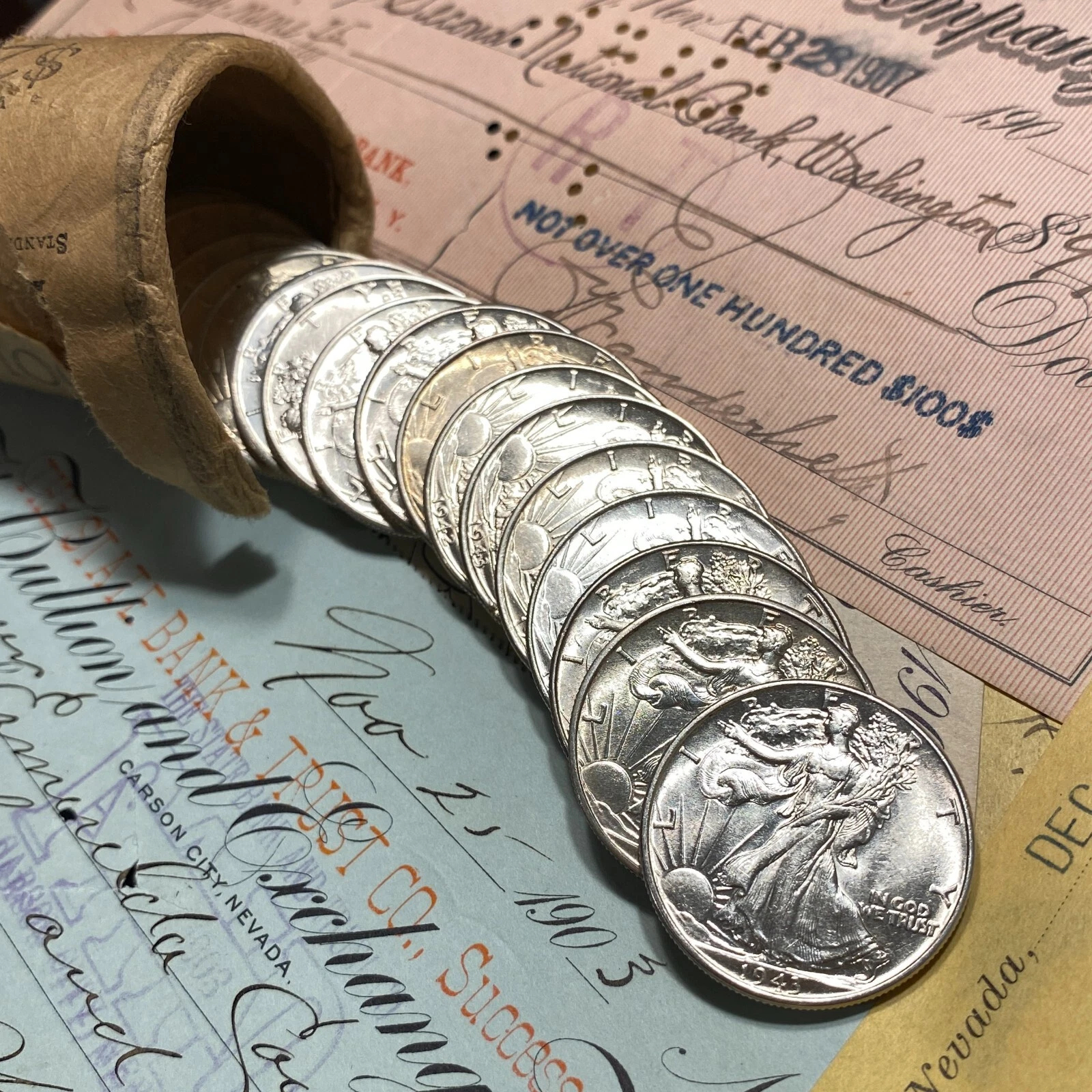 Estate Walking Liberty Half Dollar - UNC MS from OBW Roll