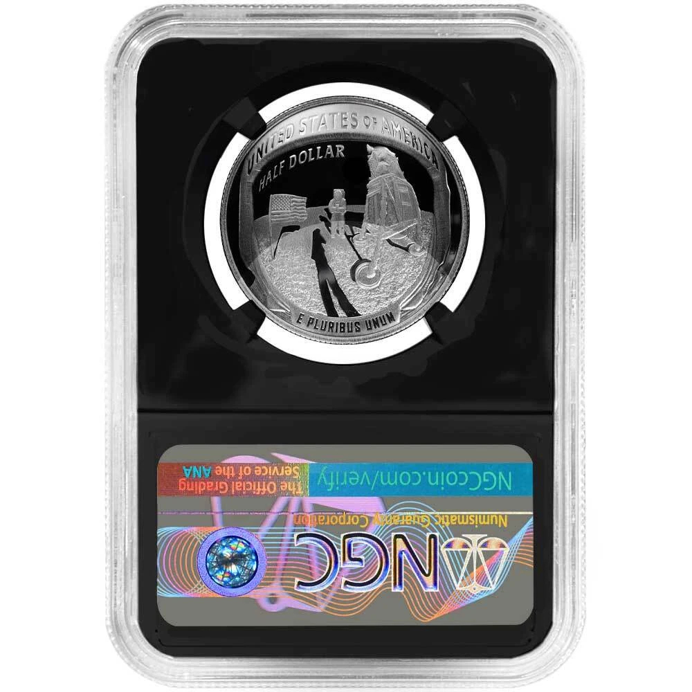 2019-S Proof 50c Apollo 11 50th Ann. Half Dollar NGC PF70UC ASF ER Label Retro Core