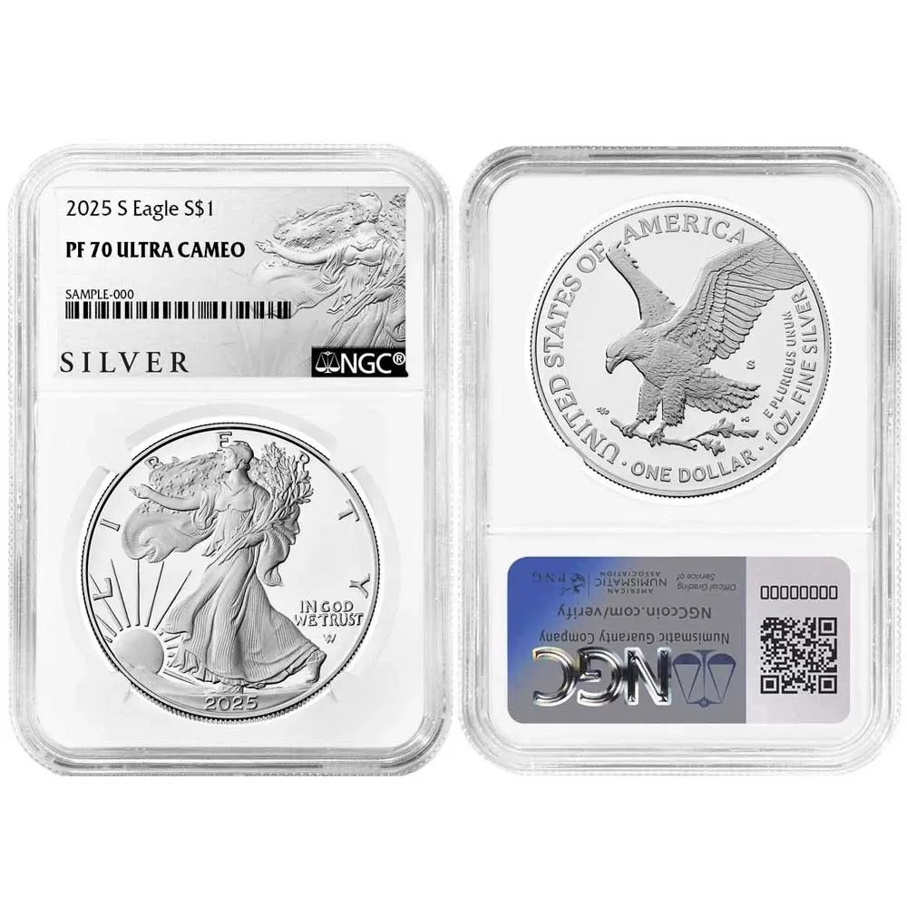2025 S Silver Eagle - United We Stand Early Releases - NGC PF70 Ultra Cameo