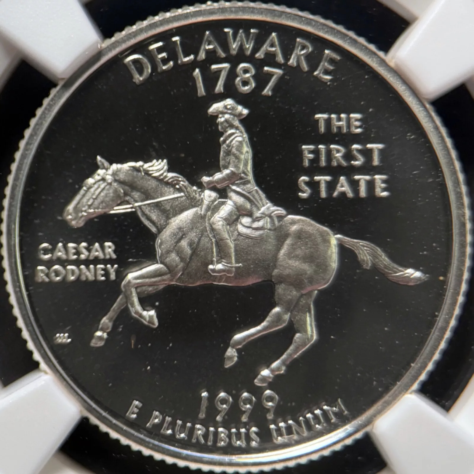 1999 S 25 Cents Silver - NGC PF69 - Delaware, Caesar Rodney