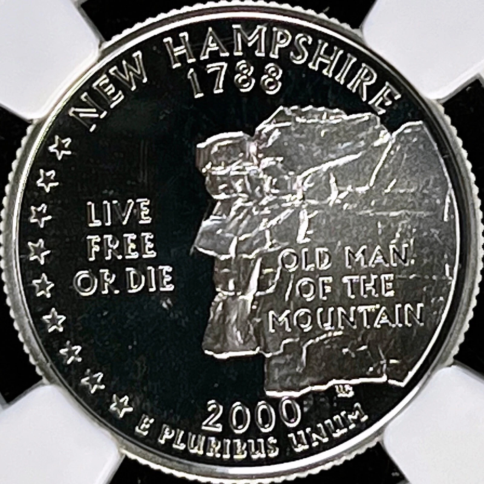 2000 S 25 Cents Silver - NGC PF69 - New Hampshire Quarter