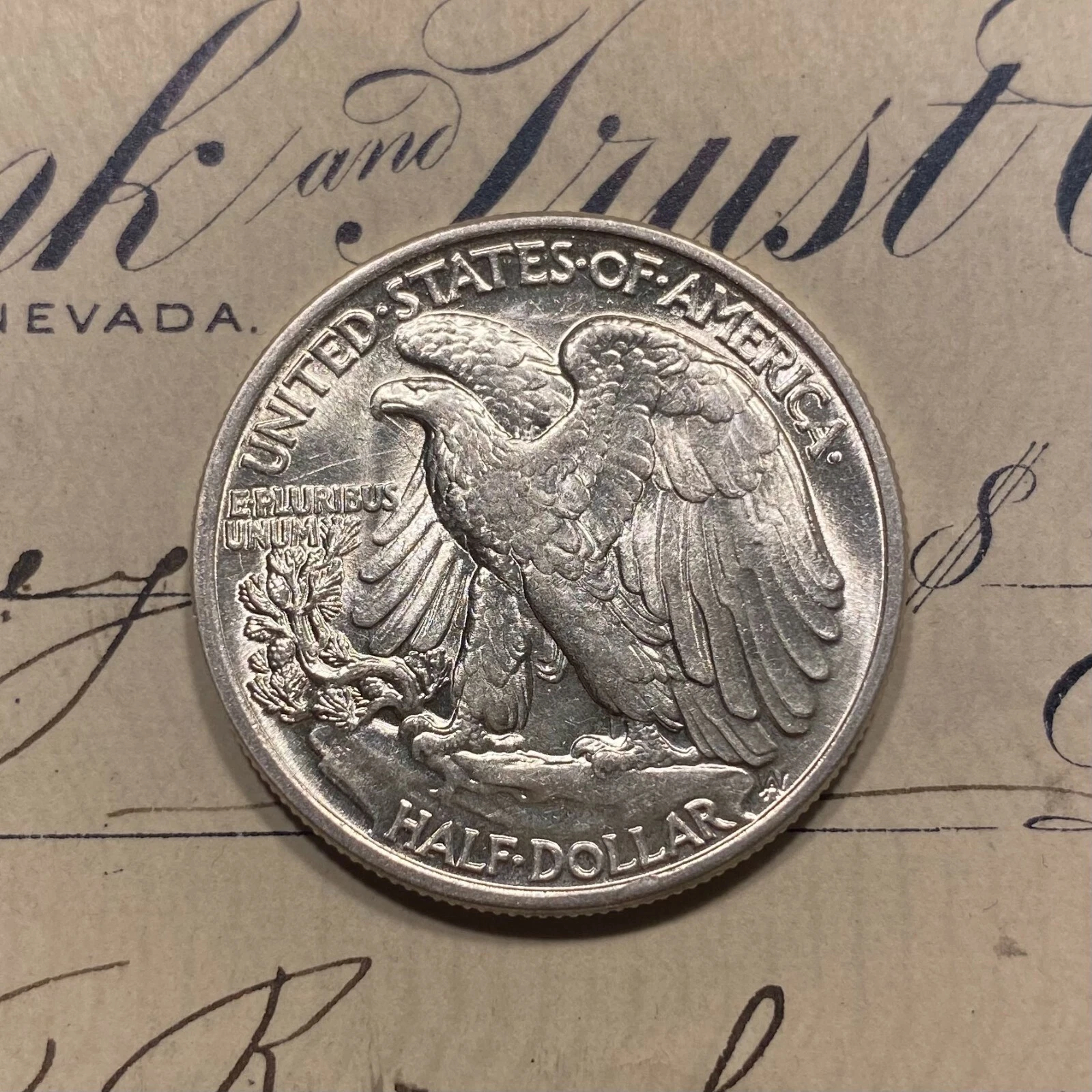 Estate Walking Liberty Half Dollar - UNC MS from OBW Roll