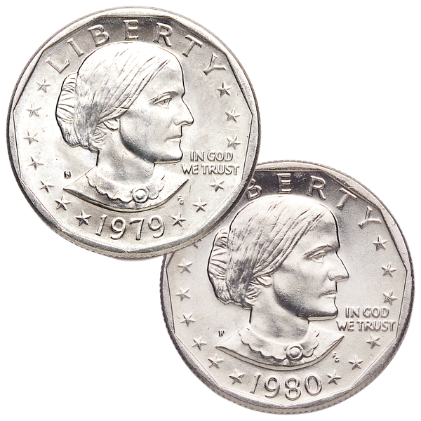 1979-1999 Susan B. Anthony Dollar Set (15PCS) UNC PR