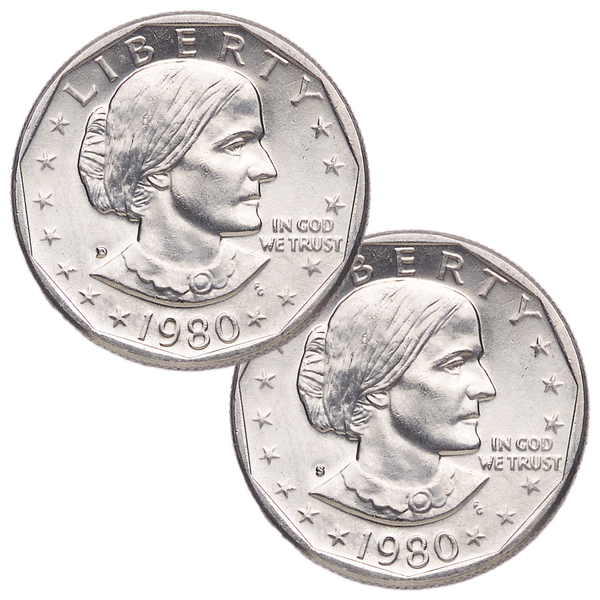 1979-1999 Susan B. Anthony Dollar Set (15PCS) UNC PR