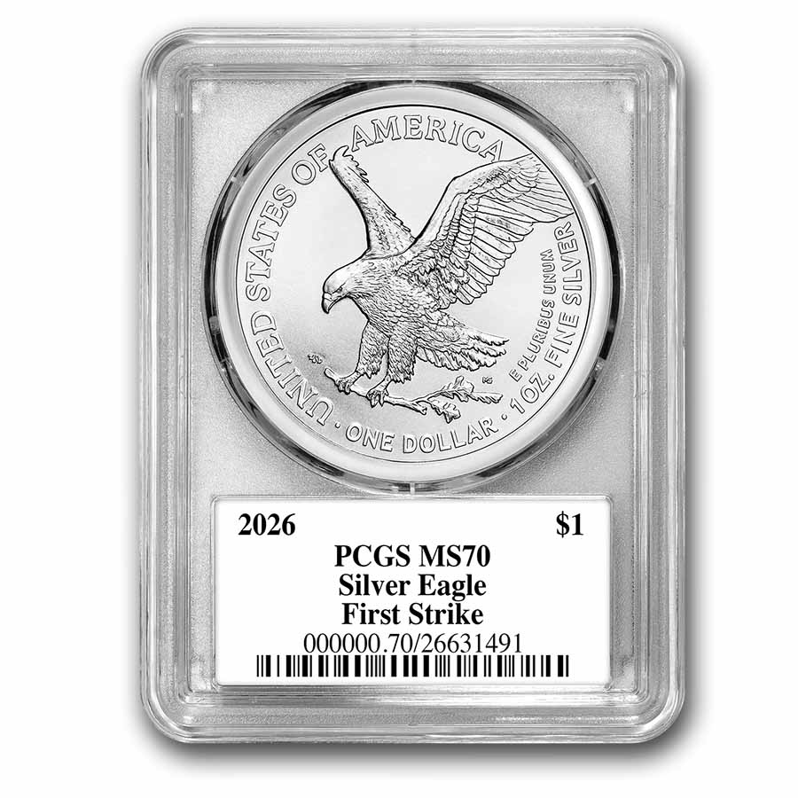 2026 American Silver Eagle MS-70 PCGS (FS, 250th Anniv Label)