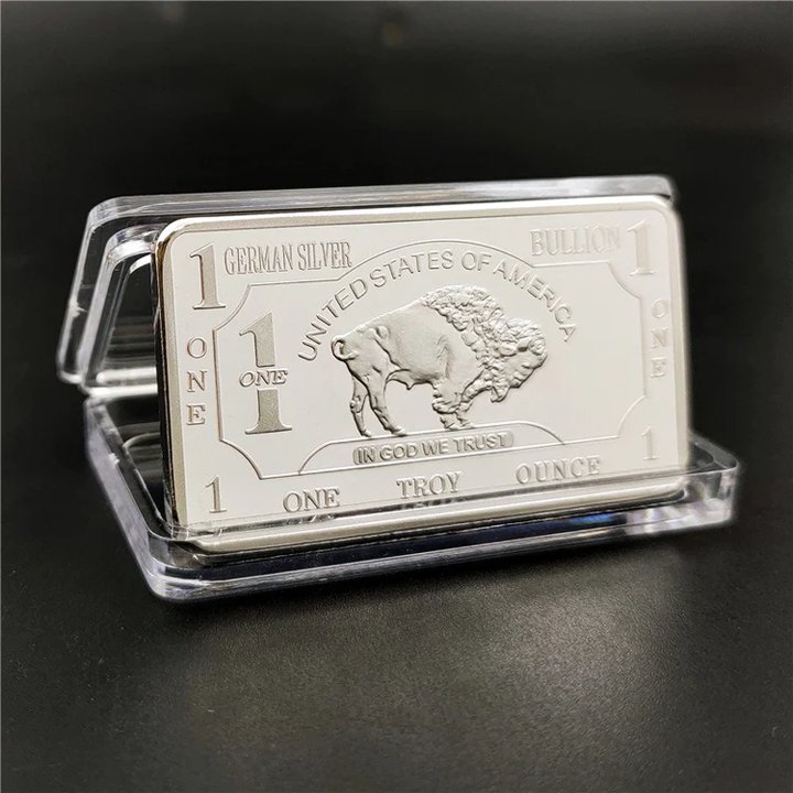 Buffalo Commemorative Silver Bar - One Troy Ounce .999 Fine Silver Bar