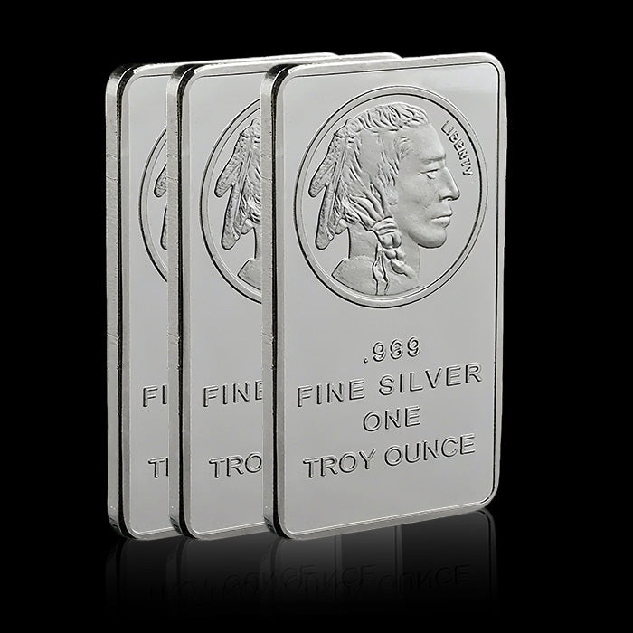 Buffalo Silver Bar | Silvertowne Mint 999 Silver Bar