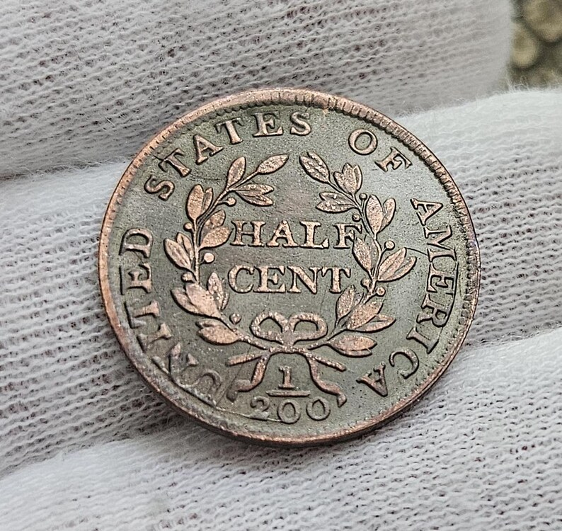 🌟 Rare 1802/0 Overdate Draped Bust Half Cent – Highly Sought by Collectors