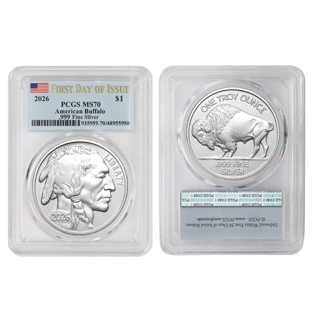 2026 & 2025 1 Oz Buffalo Silver Rounds Limited Release
