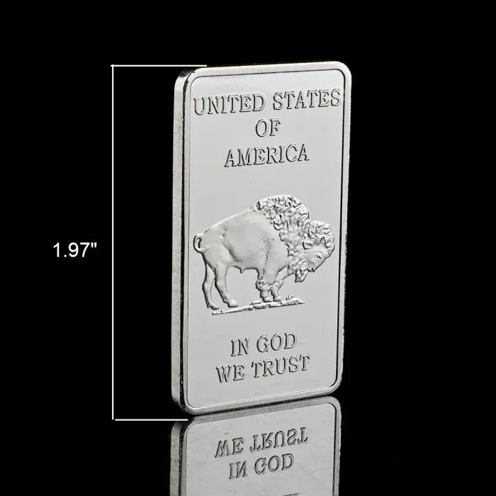 Buffalo Silver Bar | Silvertowne Mint 999 Silver Bar