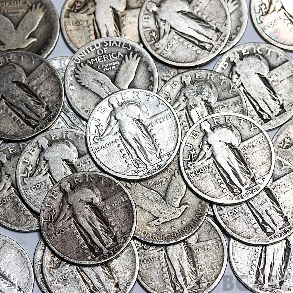 1916–1930 (15Pcs) Standing Liberty Silver Quarters