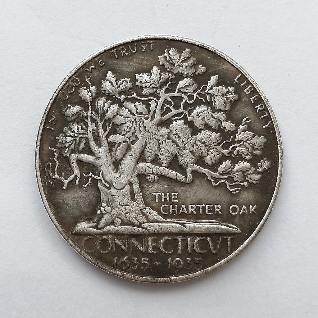 💥BUY 20 FREE 10 & BUY 50 FREE 50💰1935 Connecticut Semi Commemorative Coin