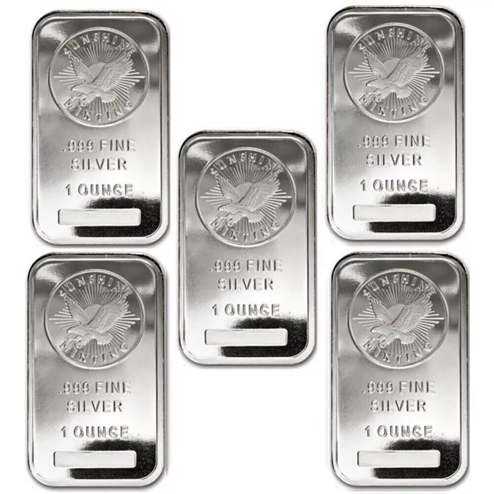 1 oz Sunshine Minting .999 Silver Eagle Bar