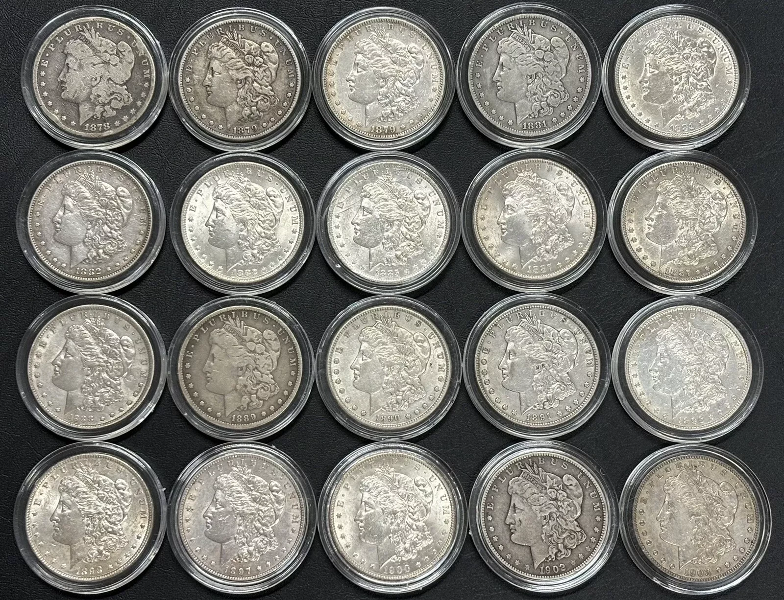 【Complete Set】1878–1893 Complete CC Morgan Dollar Set-13PC💰Free Shipping