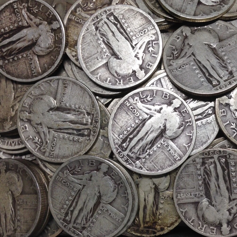 1916–1930 (15Pcs) Standing Liberty Silver Quarters