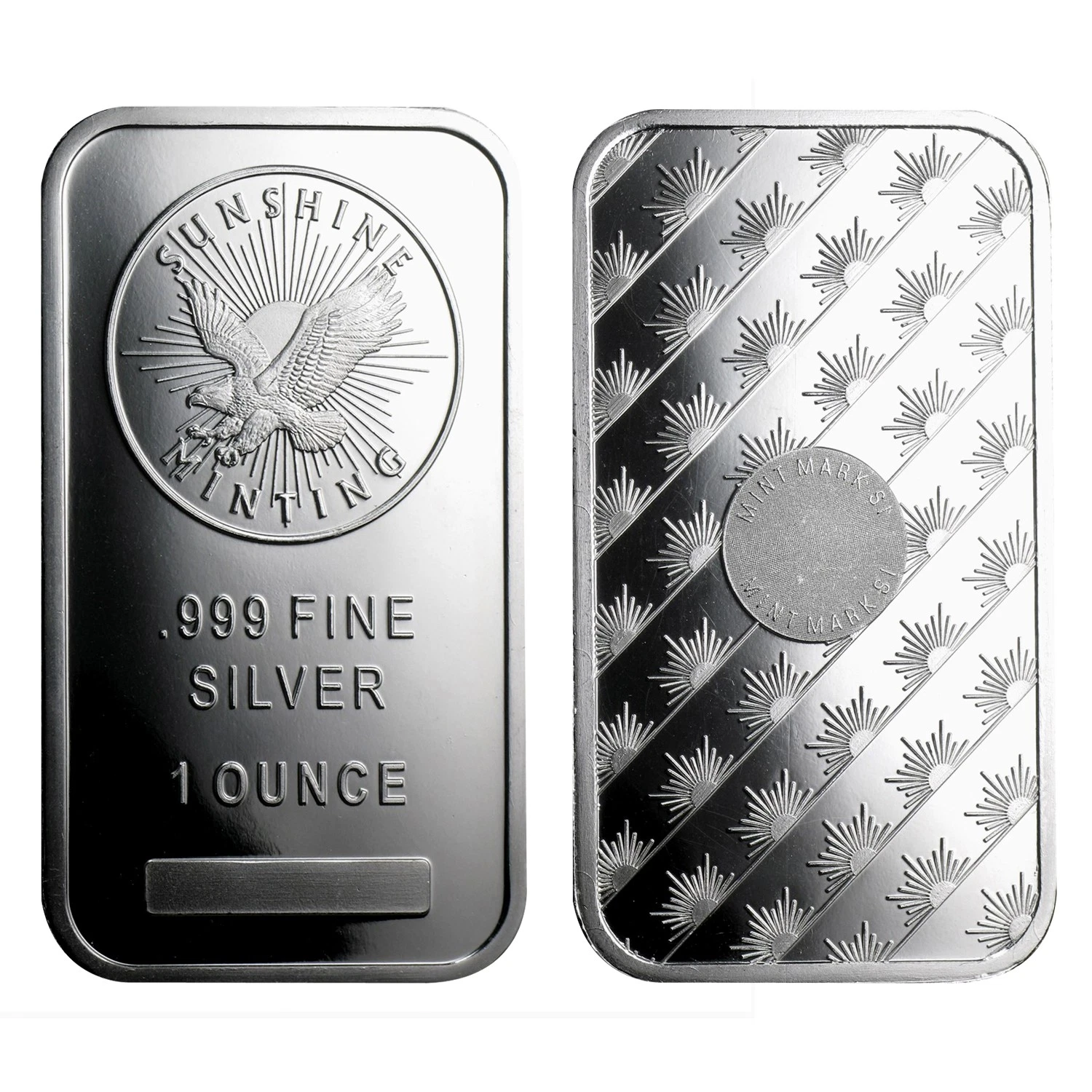 1 oz Sunshine Minting .999 Silver Eagle Bar