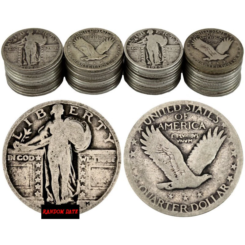 1916–1930 (15Pcs) Standing Liberty Silver Quarters