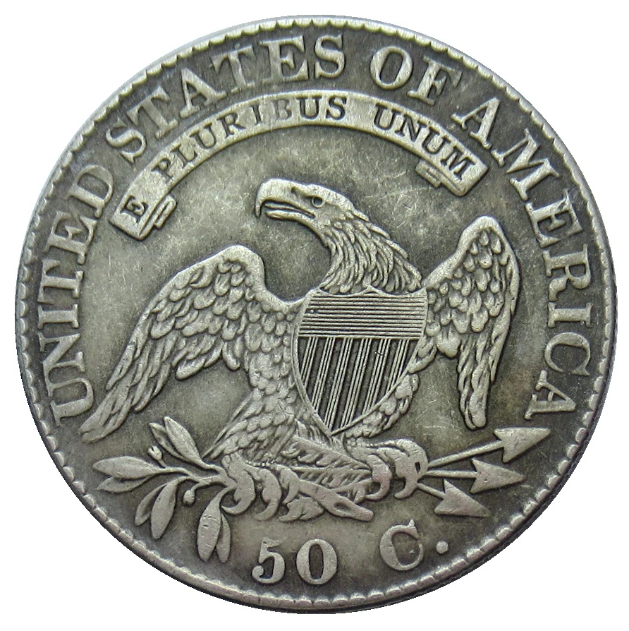 1807-1819/1823-1834(12Pcs) Capped Bust Silver Half Dollar Set XF/EF Philadelphia