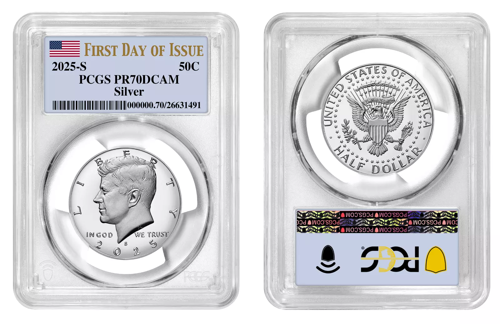 2025 S Silver Kennedy Half Dollar 50C NGC PF70 UCameo Early Releases