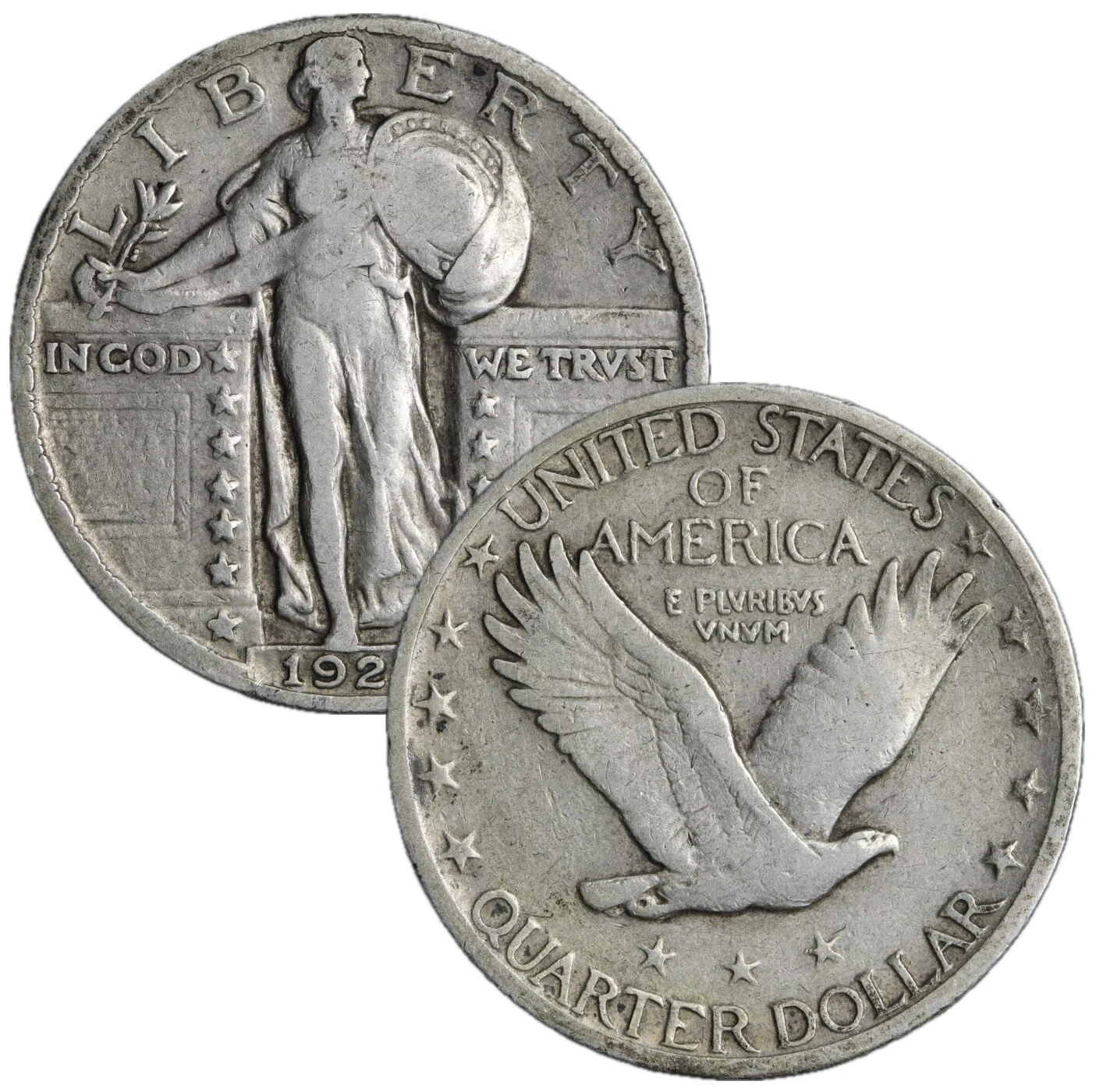 1916–1930 (15Pcs) Standing Liberty Silver Quarters