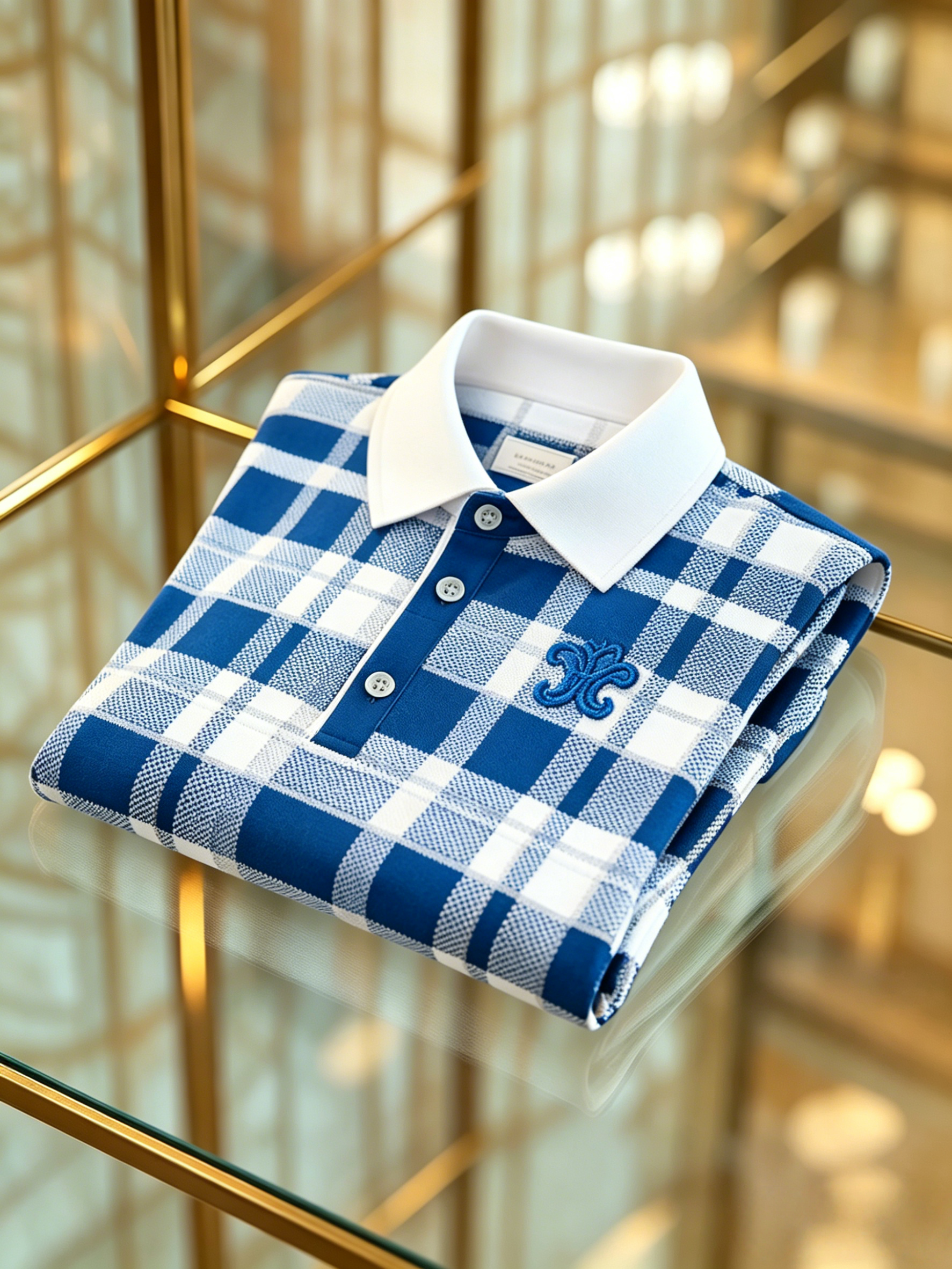 Men's Casual Contrast Color Business Casual Polo