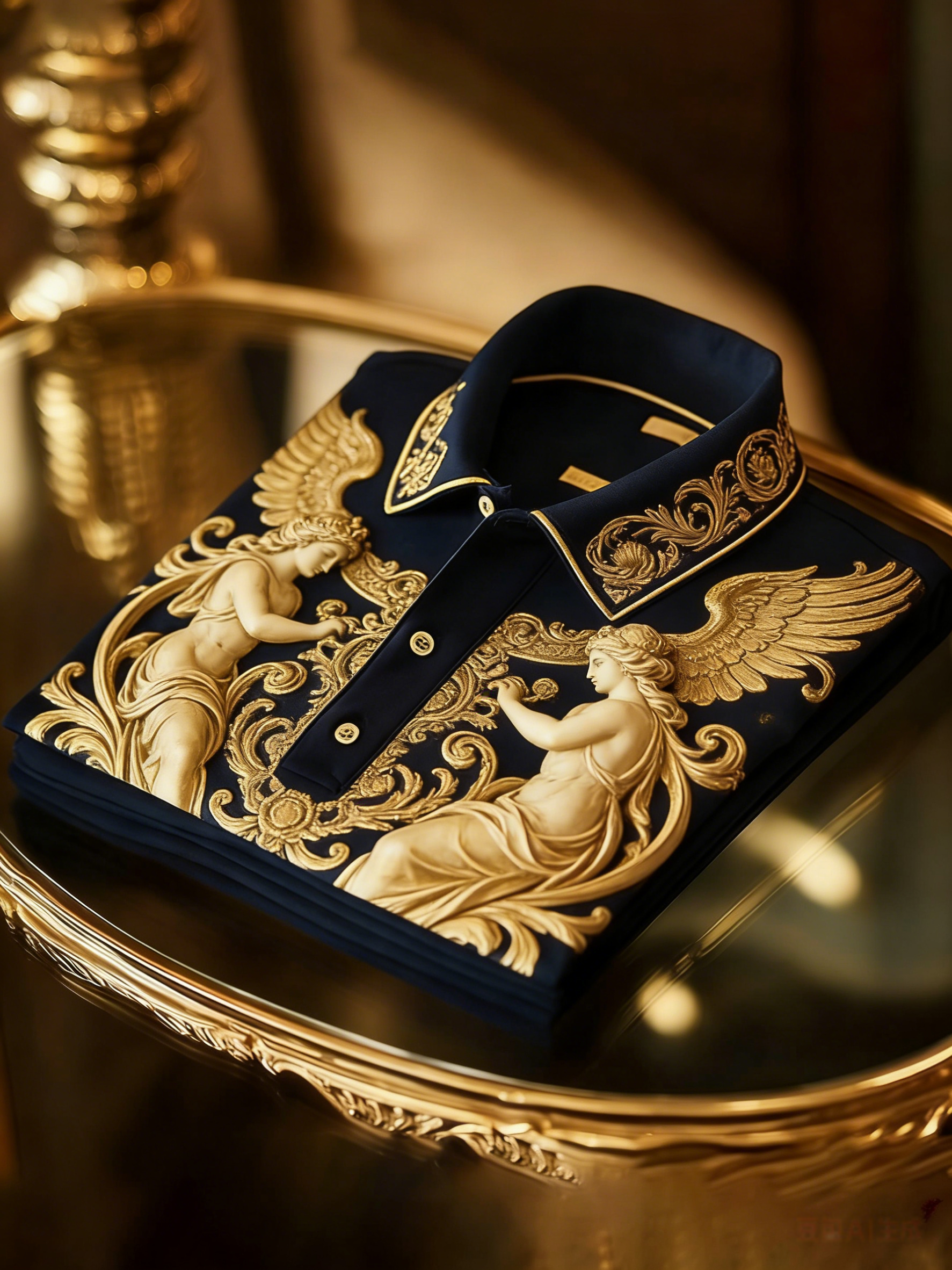 Men's Business Casual Button Short Sleeve Polo Shirt