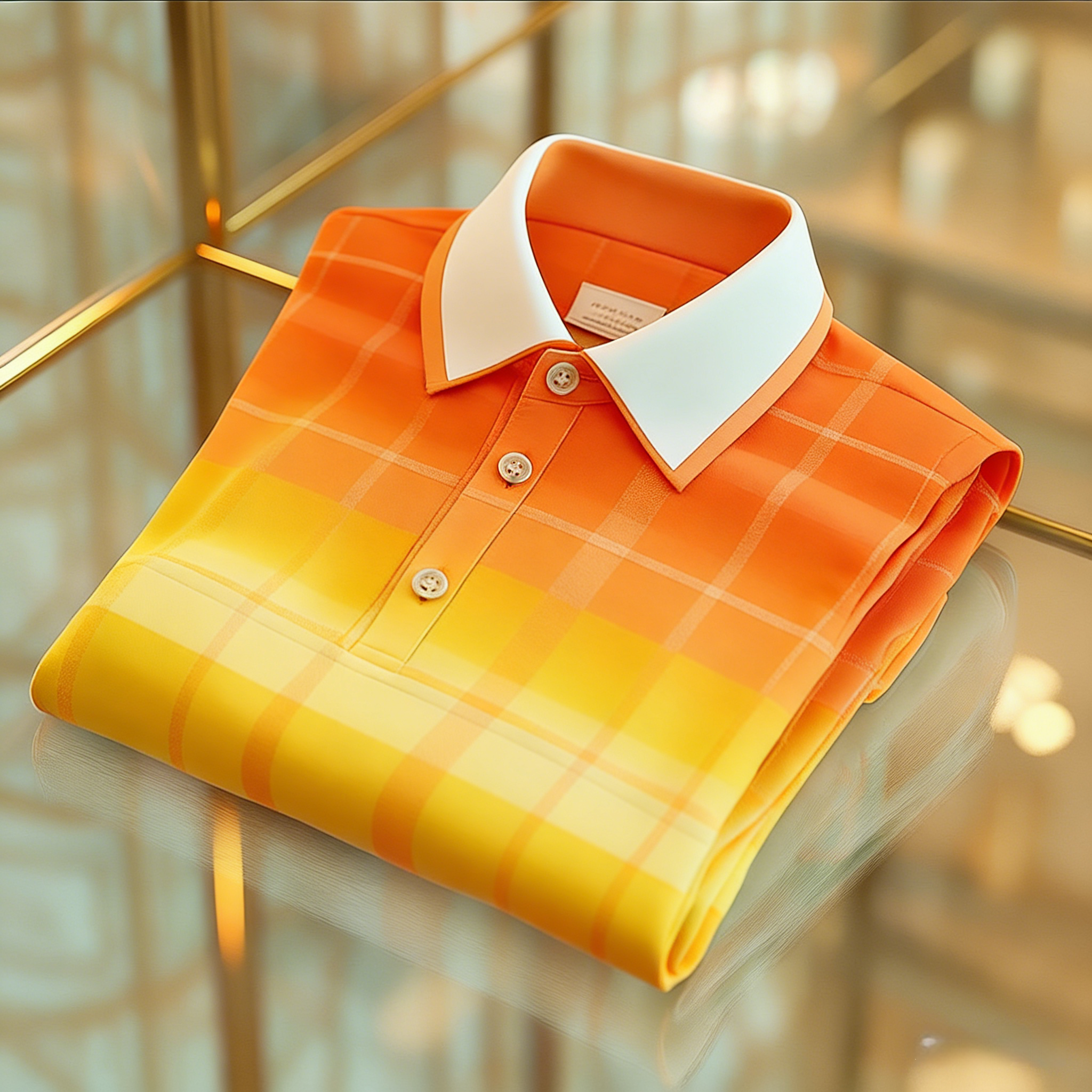 Men's Business Casual Button Short Sleeve Polo Shirt