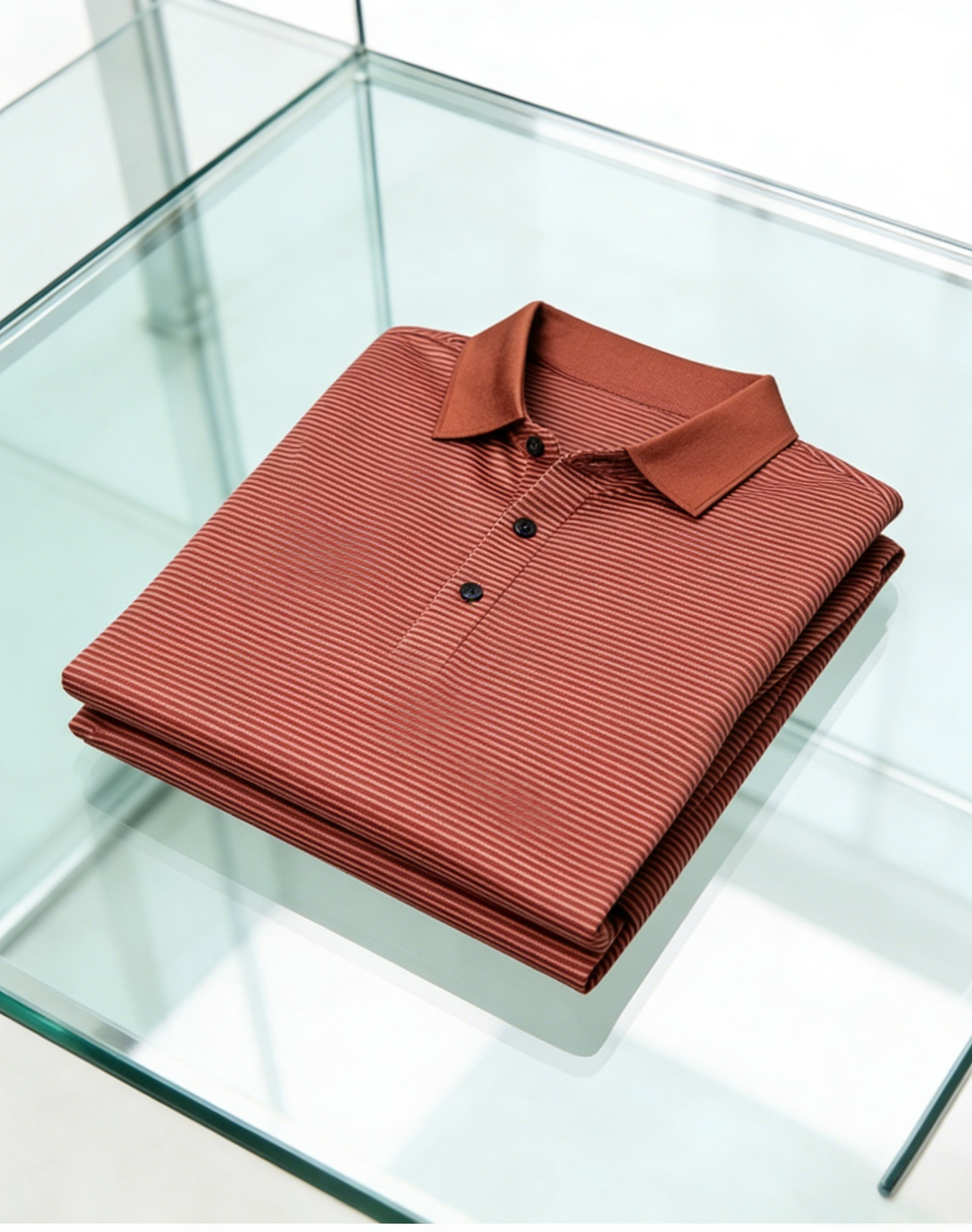 Men's Business Casual Button Short Sleeve Polo Shirt